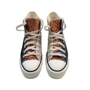 Converse Chuck Taylor All Star Lift Platform Glitter High Top Sneakers Size 6